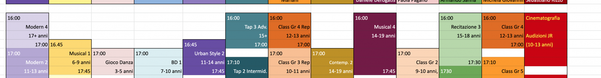 Lezioni Prova Gratuite – ecco il calendario completo